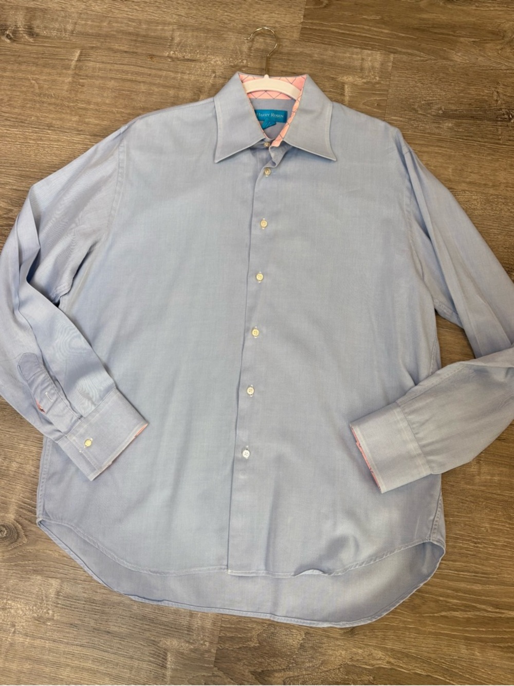 Harry Rosen Men’s Dress Shirt with Flip Cuffs Size 16 1/2